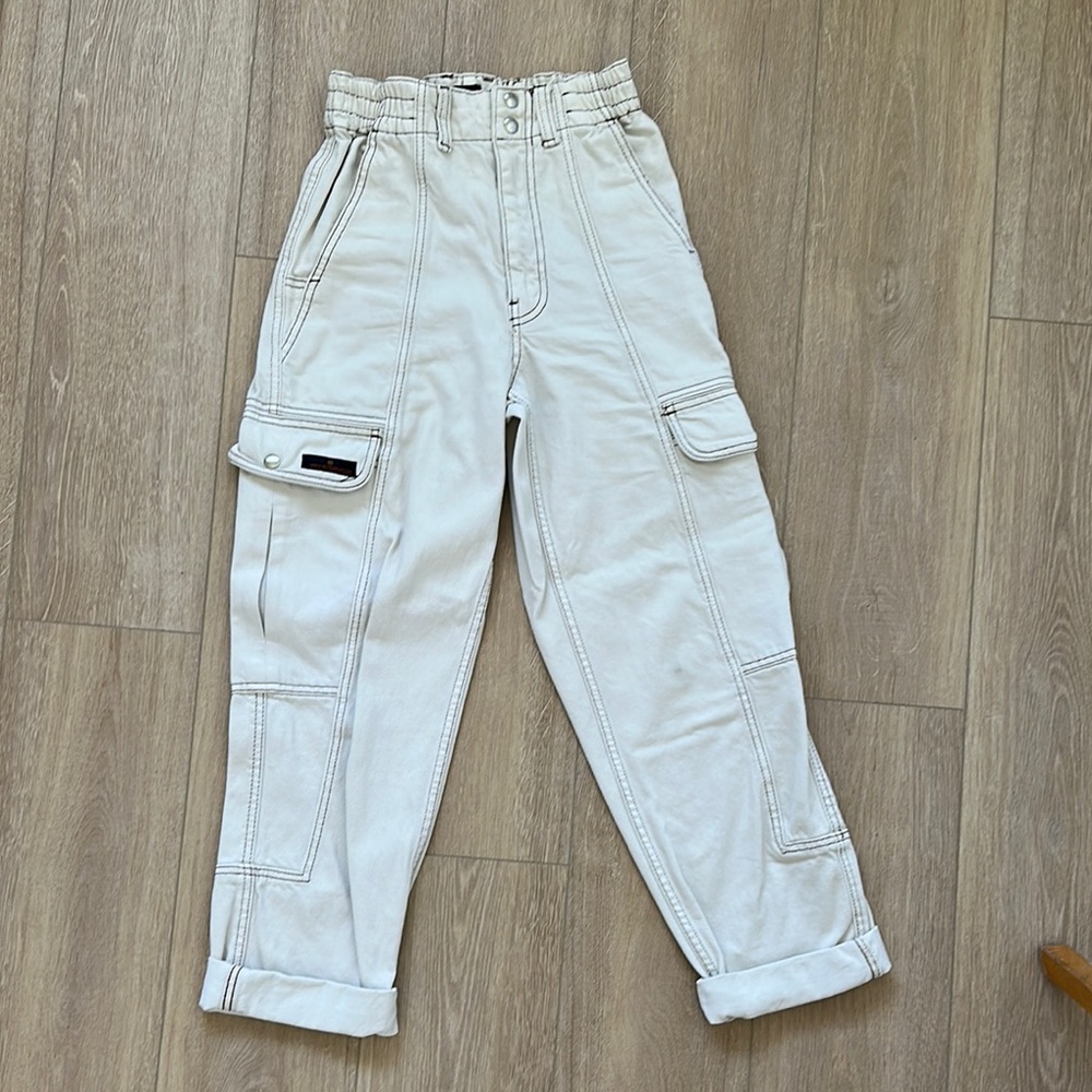 Urban Outfitters BDG Cream Cargo Pants